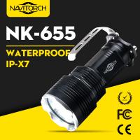 260 Lumens CREE XP-E LED Waterproof Rechargeable Aluminum Flashlight (NK-13) Made in Korea