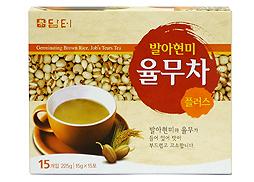 Sprouting brown rice. JOB’s tears tea plus Made in Korea