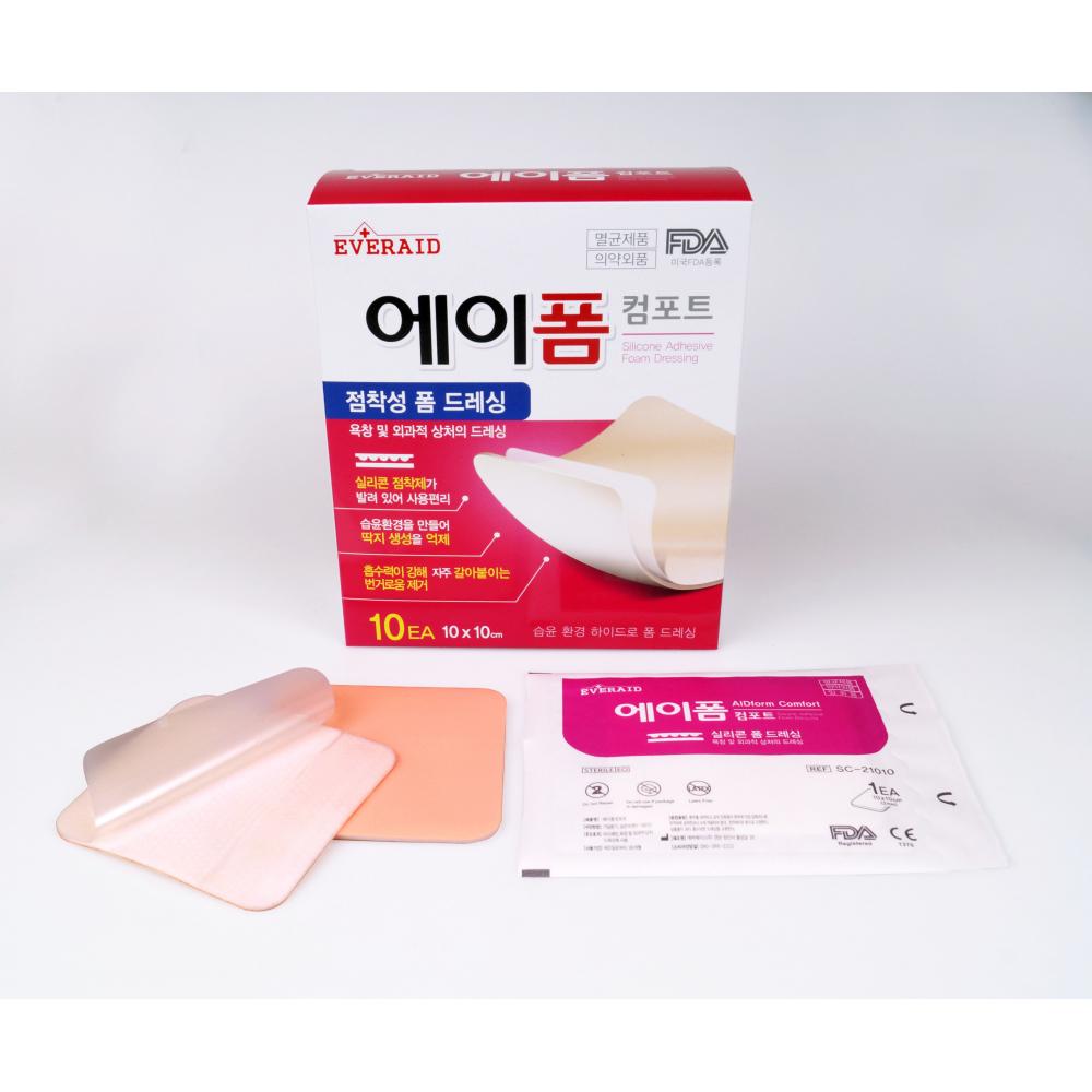 Foam Dressing with Silicone adhesive