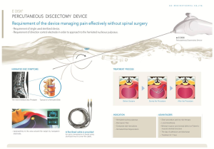 Percutaneous Discectomy Device Made in Korea