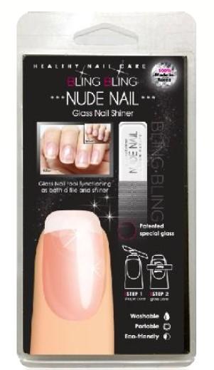 Bling Bling Nude Nail Glass Nail Shiner
