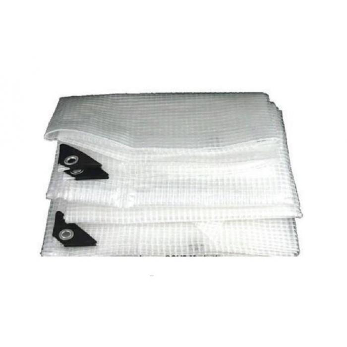 Transparent Leno scaffolding PE Tarpaulin, Mesh 3x3, UV treated
