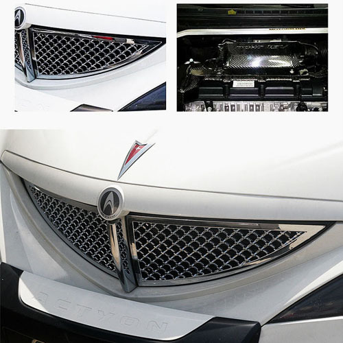 2006 ~ ACTYON Chrome Grill Shield - P type  Made in Korea