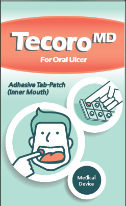 Mouth ulcer TAB-patch (Tecoro MD) Made in Korea