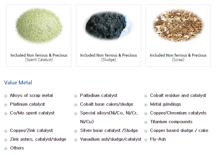 Recycling of Waste Products Vanadium Compounds  Made in Korea