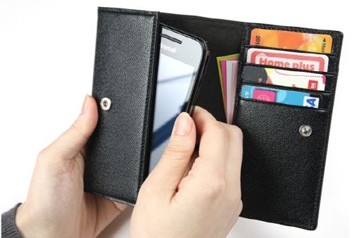 Smartphone cowhide wallet