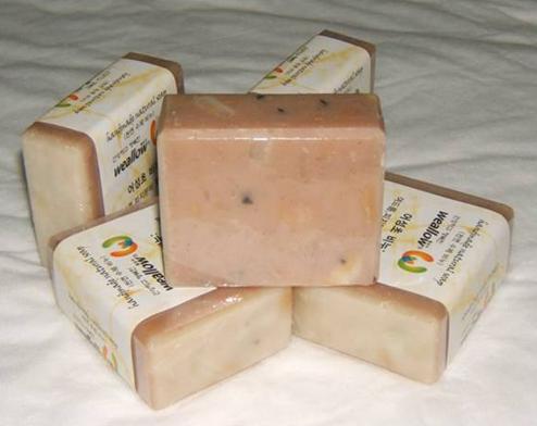 Natural ingredients handmade soap