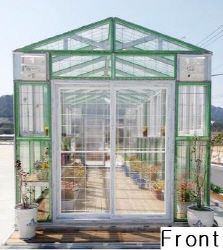 Mobile type colorful hybrid greenhouse