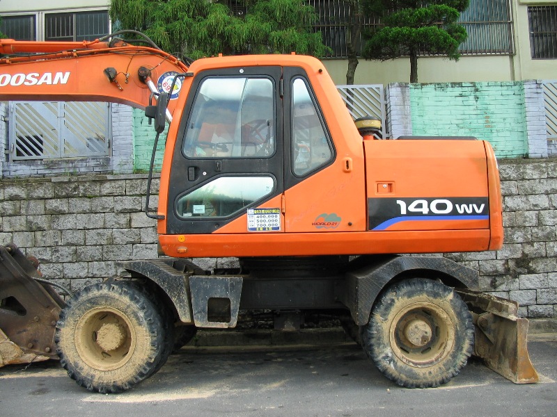 Used excavator