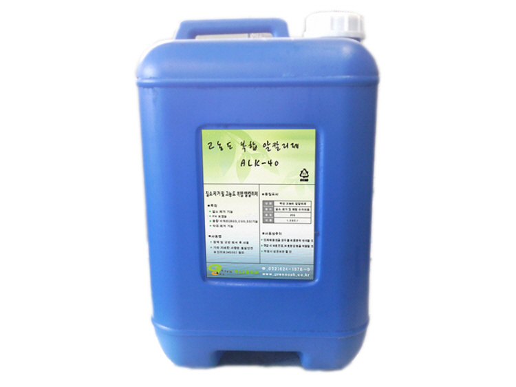 High concentration alkali agent and condensing dfficiendy, for green algae removal  Made in Korea