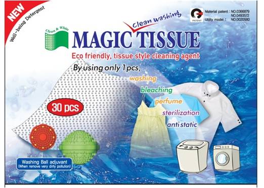 Magic Washing Tissue  Made in Korea