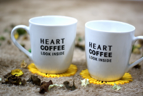 Double-Walled Heart Mug  Made in Korea