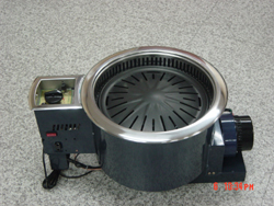 Smokeless roaster by prophan or natural gas