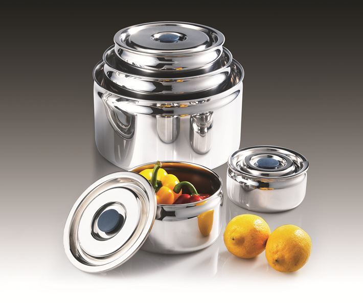 Multipurpose Stainless Steel Sealing Container 5 set  Made in Korea