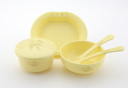 Vegetable Baby Cornstarch dishes 6pcs  Made in Korea