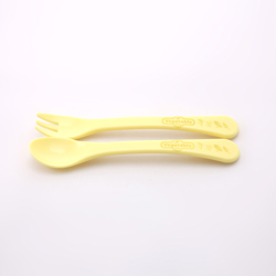 Vegetable Baby Cornstarch dishes-Spoon&Fork  Made in Korea