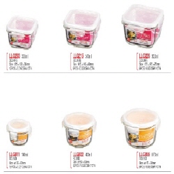 Plastic/Glass Air-tight Food Storage Container, Glass Tableware, Tableware  Made in Korea