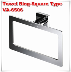 towel ring square type Luxury bathroom accessories Hotel and Home interior