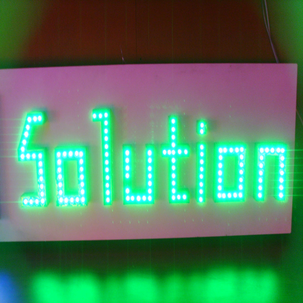 LED EPOXY RESIN SIGN - DOT LUMINOUS CHARACTERS  Made in Korea