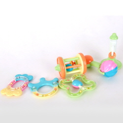 Vegetable Baby Cornstarch Rattles and Teethers (six pcs)
