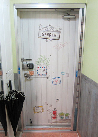 Wall stickers for the front door
