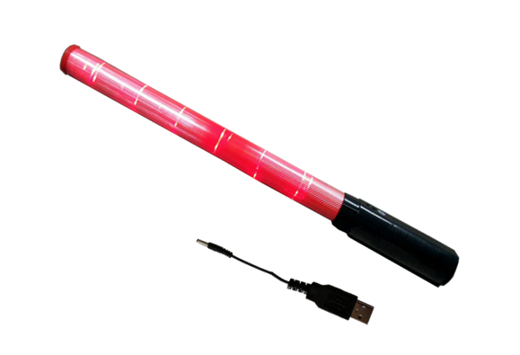 Solar Safty Red LED Batone