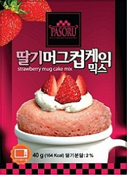 PASORU Strawberry Mug Cupcake Mix  Made in Korea
