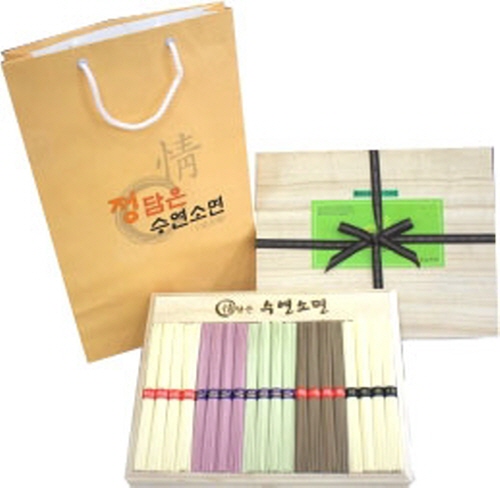 Jeongdameun Five-Color Dried Noodles Gift Set 1kg  Made in Korea