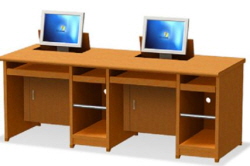 Double Monitor Automatic Desk