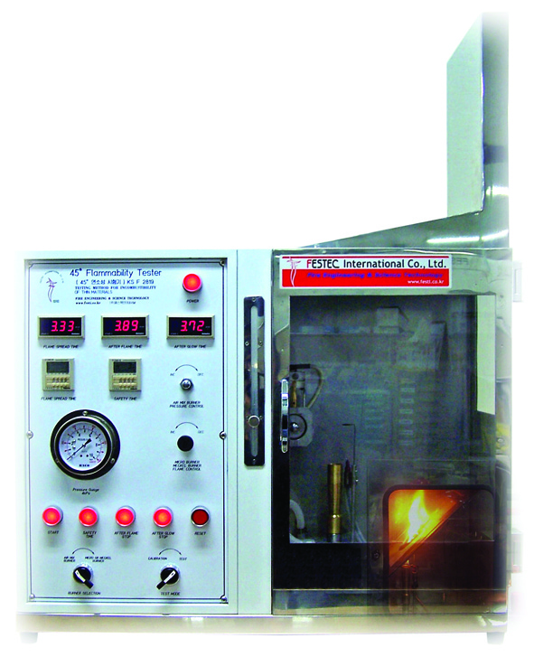 45 Degree Flammability Tester  Made in Korea