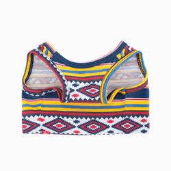 Egypt-Inspired Printed Summer Top  Made in Korea