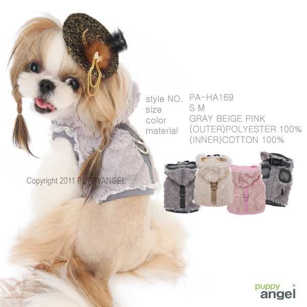 Pearl Bow Luxury Vest Harness  Made in Korea