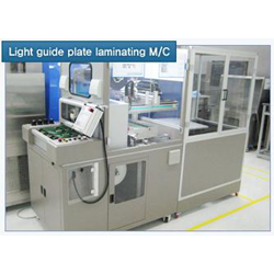 Light guide plate laminating M/C