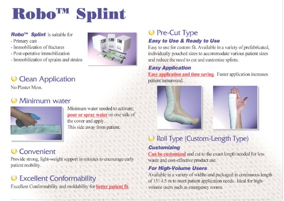 Orthopedic Splint  Made in Korea