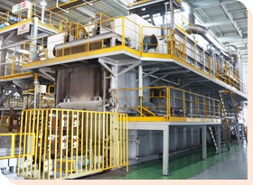 AL-ALLOY CASTING HEAT TREATMENT FURNACE)PUSHER TYPE CHARGING)  Made in Korea