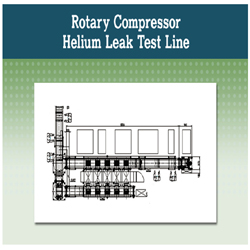 Logistics automation line(Rotary Compressor Helium Leak Test Line)  Made in Korea
