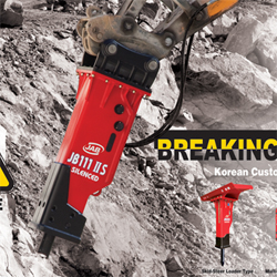 Hydraulic Rock Breakers, Rock Hammers, Excavator Attachments  Made in Korea