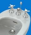 Three Hole Basin Mixer Without Popup  Made in Korea