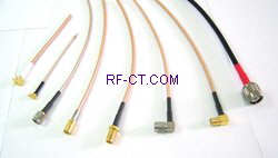 Cable Assembly rf coaxial with RG cables from RFCT  Made in Korea