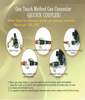 Quick coupler (One-touch gas connector)