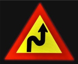 TRAFFIC SIGN(Triangle Type)  Made in Korea