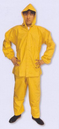 RUBBER RAIN COAT WITH TROUSERS