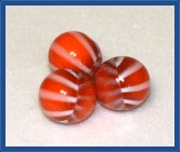Orange+White Stripe Shell  Made in Korea