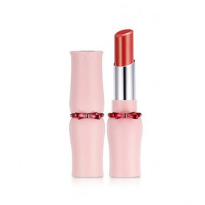 Etude house Dear My Enamel Lips-talk #RD305 Flustered Red 3