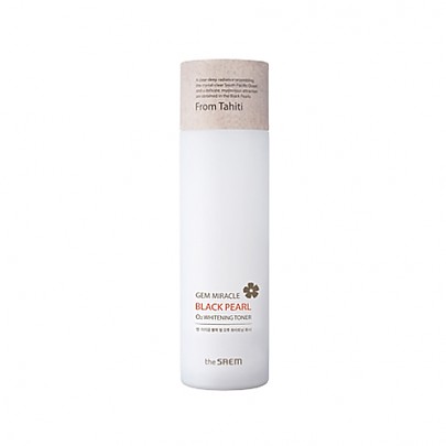 The saem Gem Miracle Black Pearl O2 Whitening Toner 1